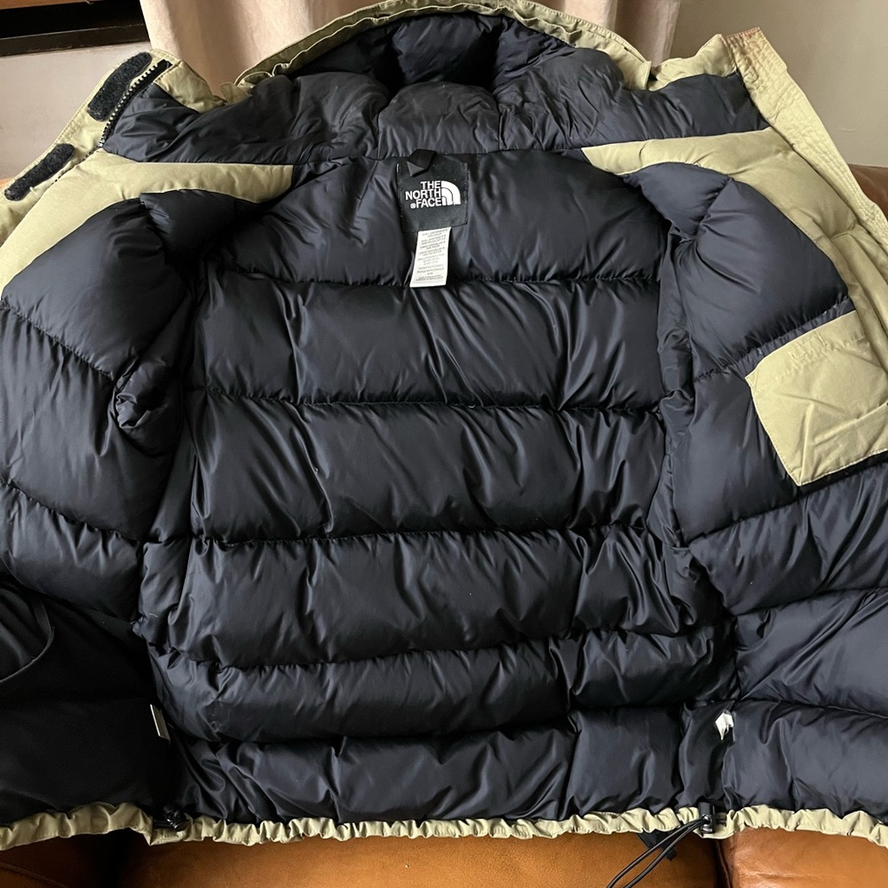 “Old School Retro” 1996 Moss Green North Face Puffer Coat - Picture 4 of 9